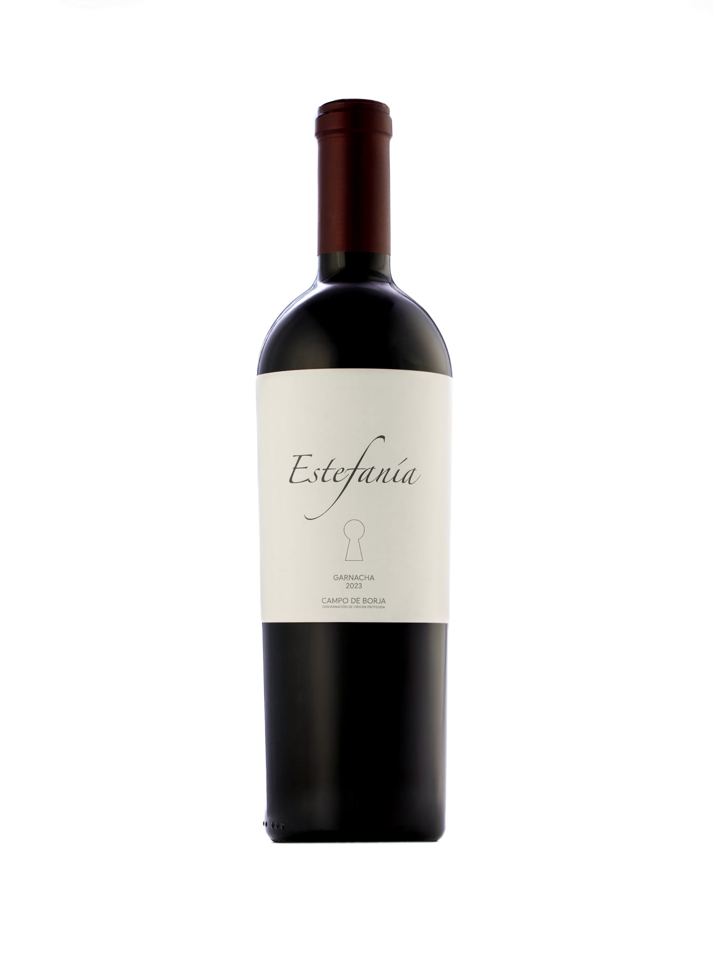 Estefania Dry Red Grenache Wine Front View